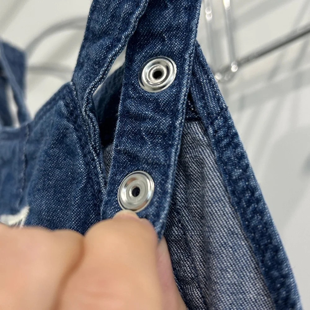 OshKosh B'gosh Denim Bib Overalls Blue Jean Jogger Style |Size 9 months
